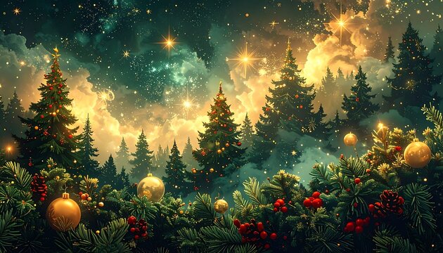 Winter forest magic