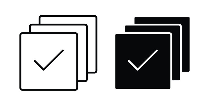 Select all icon graphic element set in black linear and clipatrt.