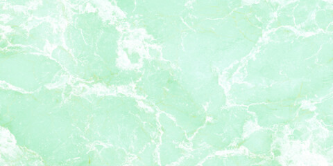 Fototapeta premium Mint green marble texture background with white veins for design and decoration