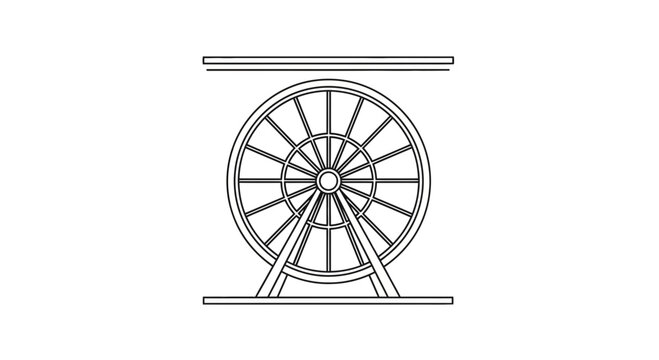 water wheel, old wheel