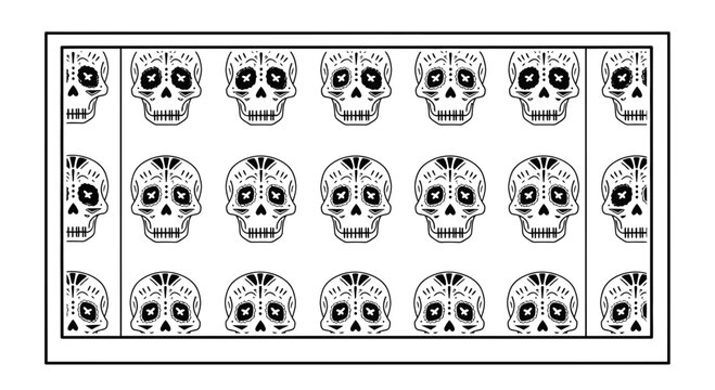 sugar skulls, day of the dead stickers