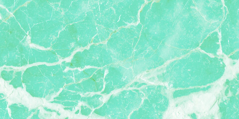 Obraz premium Mint green marble texture with white veins background pattern