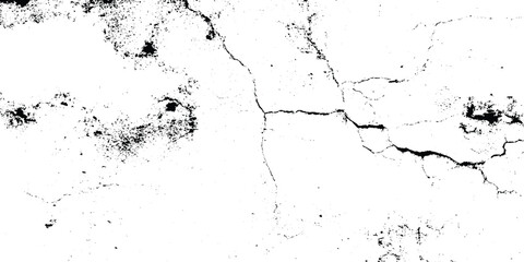 Naklejka premium Grunge texture background with cracks and black spots on white surface for overlay and design