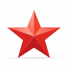 Obraz premium Red Star Icon