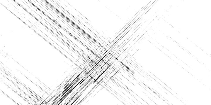 Black grunge lines crossed over white background vector graphic design element abstract