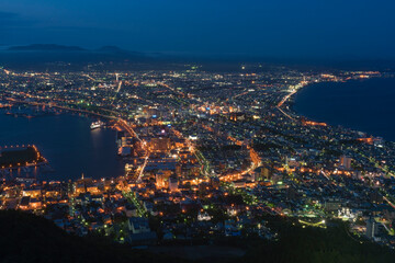 Obraz premium 函館山からの函館夜景