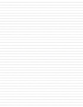 A blank sheet of lined paper