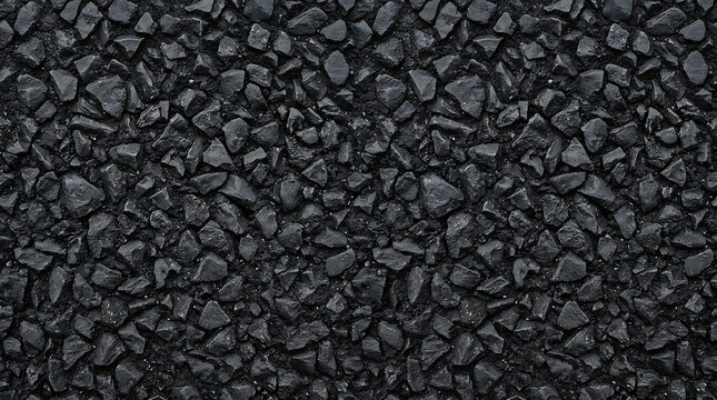 HighResolution Dark Black Asphalt Texture with Crushed Stones and Bitumen Rugged Industrial Road Surface Background for Urban Construction Design