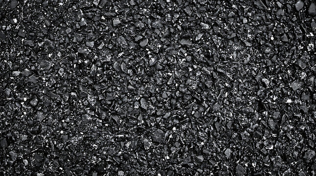 Highquality black asphalt texture background with rough grainy surface of dark bitumen and small stones for road construction and urban street