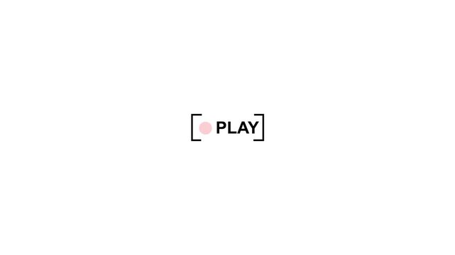 Minimalist Play Interface Icon Animation Clean Line Art Media Player Button Audio Video Start Action Motion Graphic Background Video