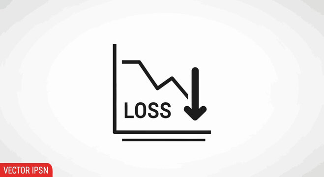 loss business graph icon