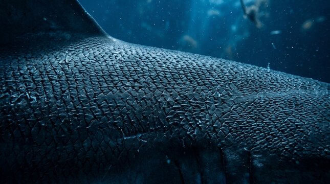 Underwater shark skin texture, aquatic animal structure detail