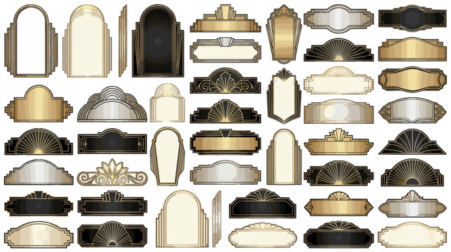 Collection of vintage and antique decorative architectural elements