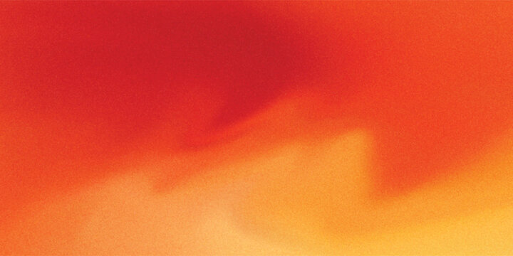 Warm orange yellow red gradient background. Autumn colored blurred wallpaper. Fall smooth gradation backdrop for banner, poster, leaflet, brochure, booklet. Vector abstract fiery template overlay