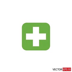 Obraz premium Green recycling symbol with white arrows isolated.