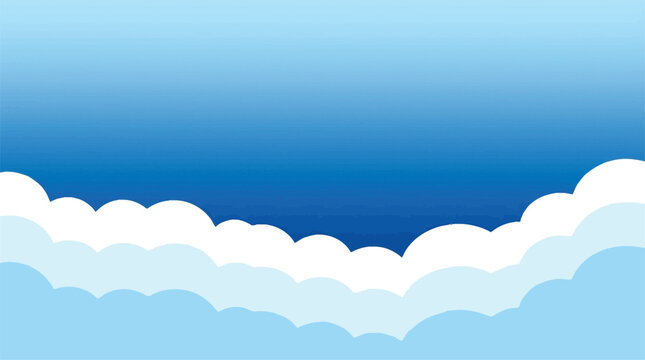 cloud vector background sky gradient layers minimalism composition