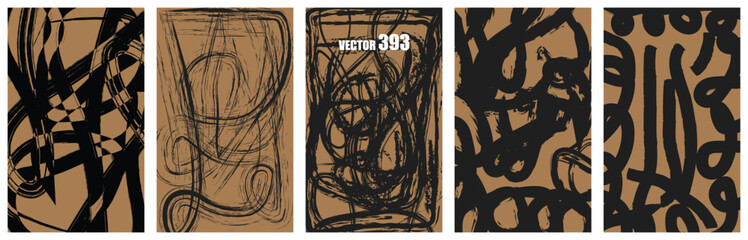 Abstract Animal Print Pattern Illustration with Natural Earth Tones for Fashion and Design © Ai Gallerybd