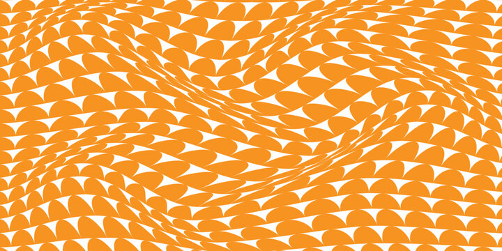 simple orange half circle wave pattern for banner poster background.