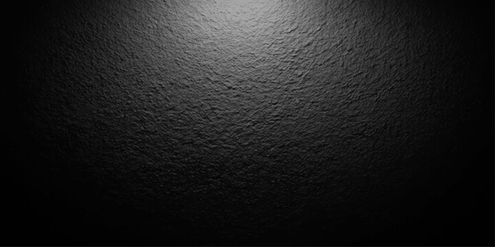 Black leather texture background with rough dark patterned surface and grunge material design