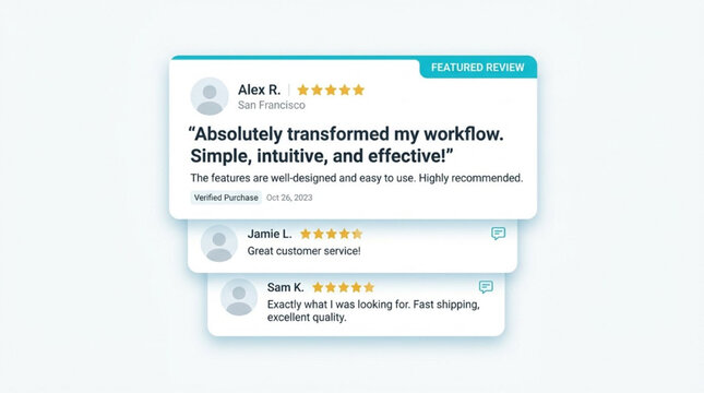 User Review Highlight Social Template
