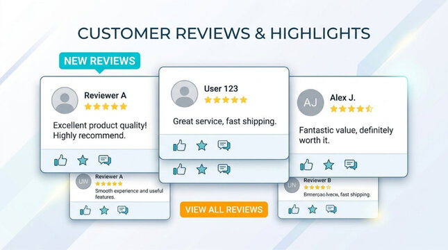 User Review Highlight Social Template