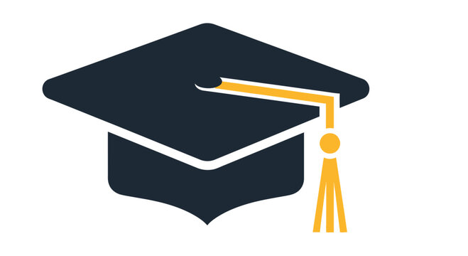Graduation Cap Icon Academic Symbol.