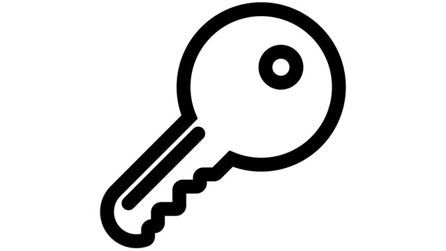key PNG, on Transparent background
