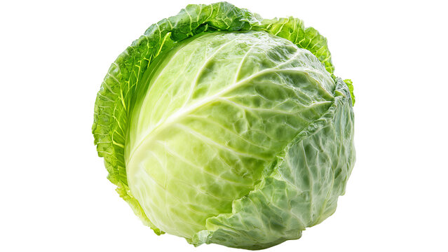 cabbage, vegetable, isolated, green, fresh PNG, on Transparent background