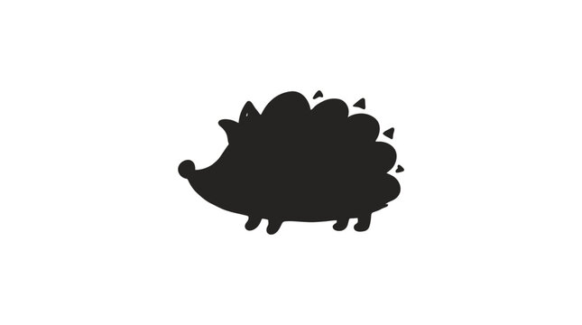 Black silhouette of a dinosaur 1.