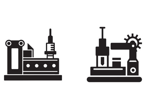  industrial machines with gears and tools used for manufacturing and production processes