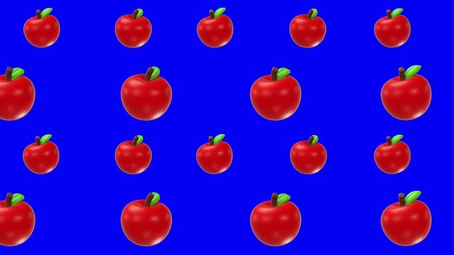 seamless background with apples
