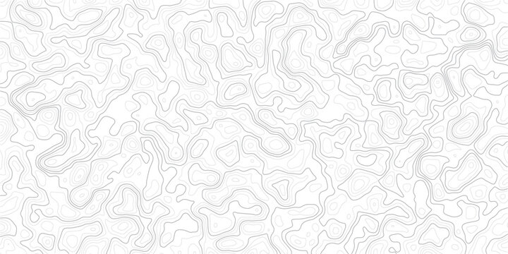 Topographic contour map pattern with abstract wavy lines and shapes design element