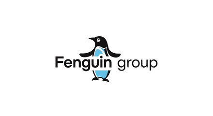 Obraz premium Penguin Group Logo on White Background