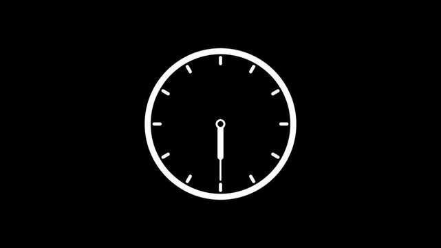 clock icon Animation of seamless loop