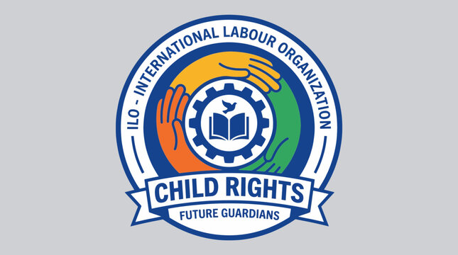 ILO Logo Concept With Child Rights Messaging