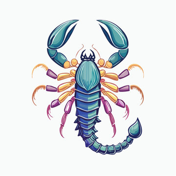 Stylized Scorpion Illustration