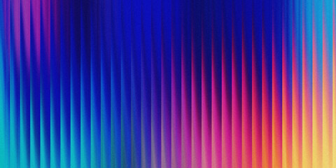 Fototapeta premium Abstract background featuring vibrant vertical gradients of blue purple and orange neon light streaks.