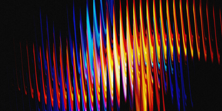 Abstract image featuring vertical gradient lines in cool and warm tones, creating a vibrant background.