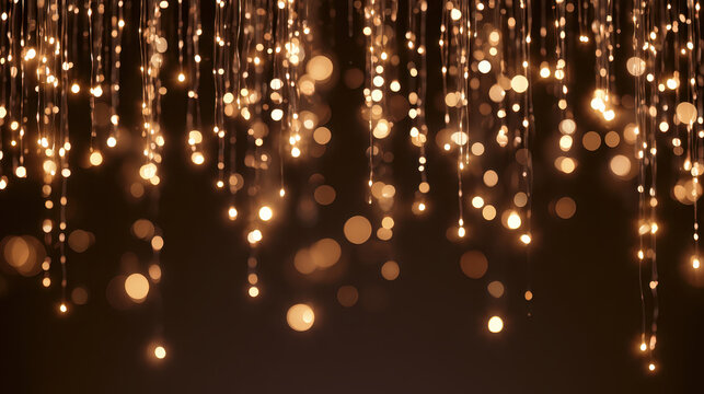 gold christmas lights