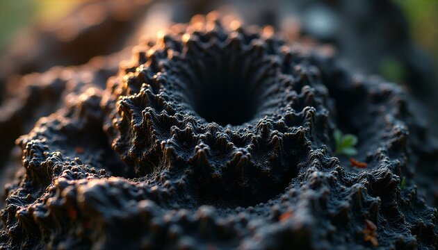 The image shows Umbilicaria proboscidea, a species of lichen known as rock tripa that often grows on rocks