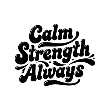 Inspirational motivational quote typography design.