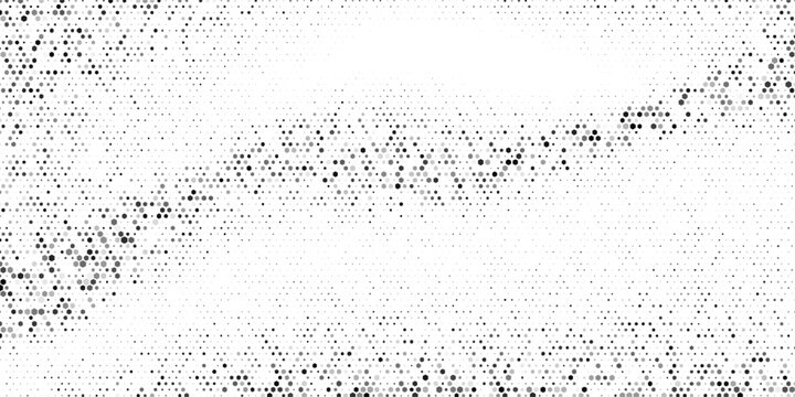 Black hexagon pattern honeycomb vector background. Geometric grid with honey comb cells, mesh lines, repeat hex shapes.