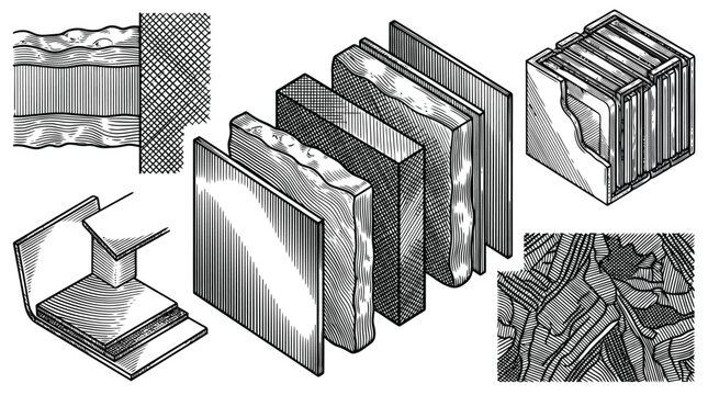 Abstract blockchain data blocks digital security vector illustration.