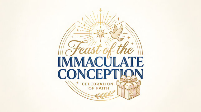 Feast of Immaculate Conception Logo Design