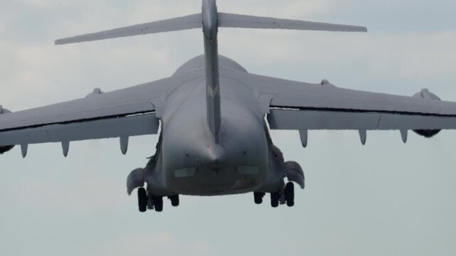 C-17 Globemaster performs strategic airlift operations for military logistics and troop transport