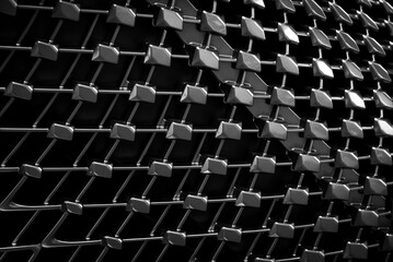 Naklejka premium Abstract car grille at a car show