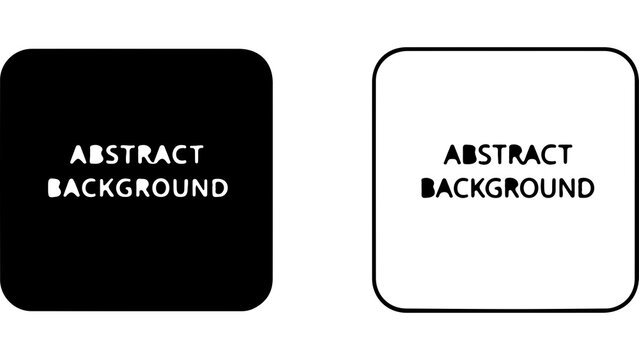 Minimalist Black and White Square Icon Set