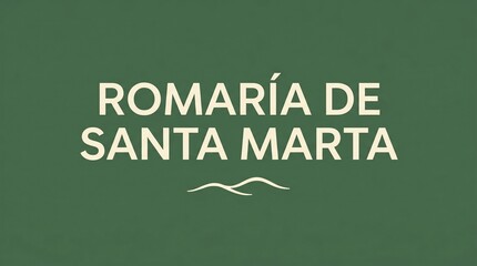 Obraz premium Romaria de Santa Marta Minimal Cultural Festival Typography