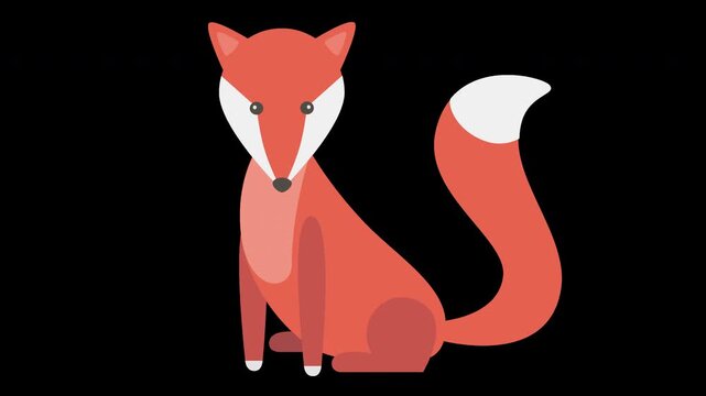 Cute Red Fox Illustration