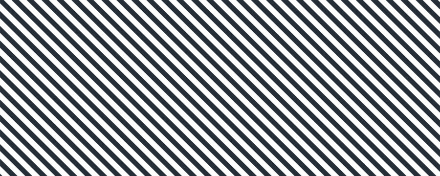 Thin slash line seamless pattern. Repeated fine diagonal lines background. Pinstripe wallpaper. Black and white tilted slanted strip backdrop. Repeating oblique linear texture overlay